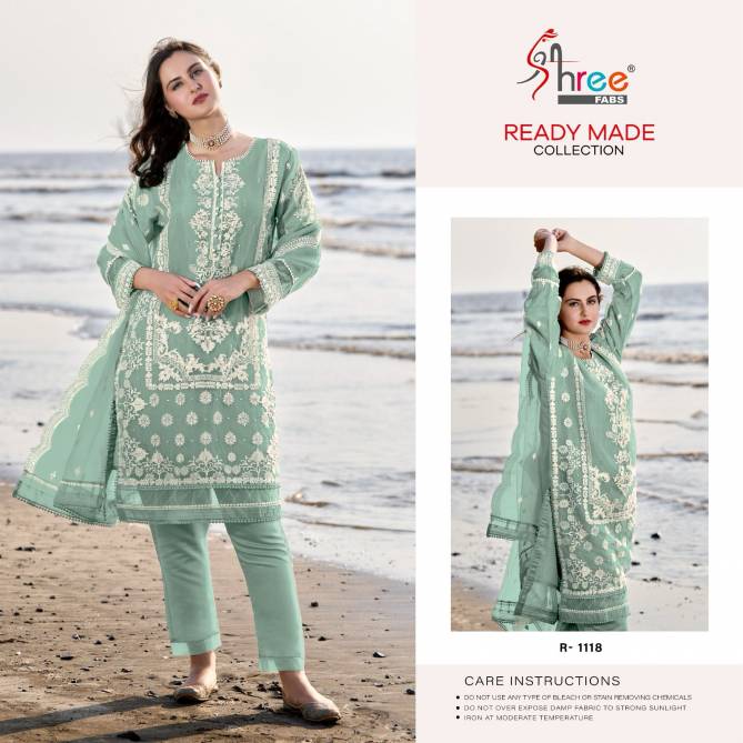 R 1118 By Shree Fab Organza Pakistani Readymade Suits Orders In India